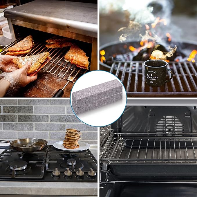 Chinco 14 Packs Pumice Stick for Cheaning, Pumice Scouring Stone Pad Removing Stain Grime Without Leaving Scratches for Kitchen Oven Stove Home Bathroom Toilet Pool House Cleaning Supplies