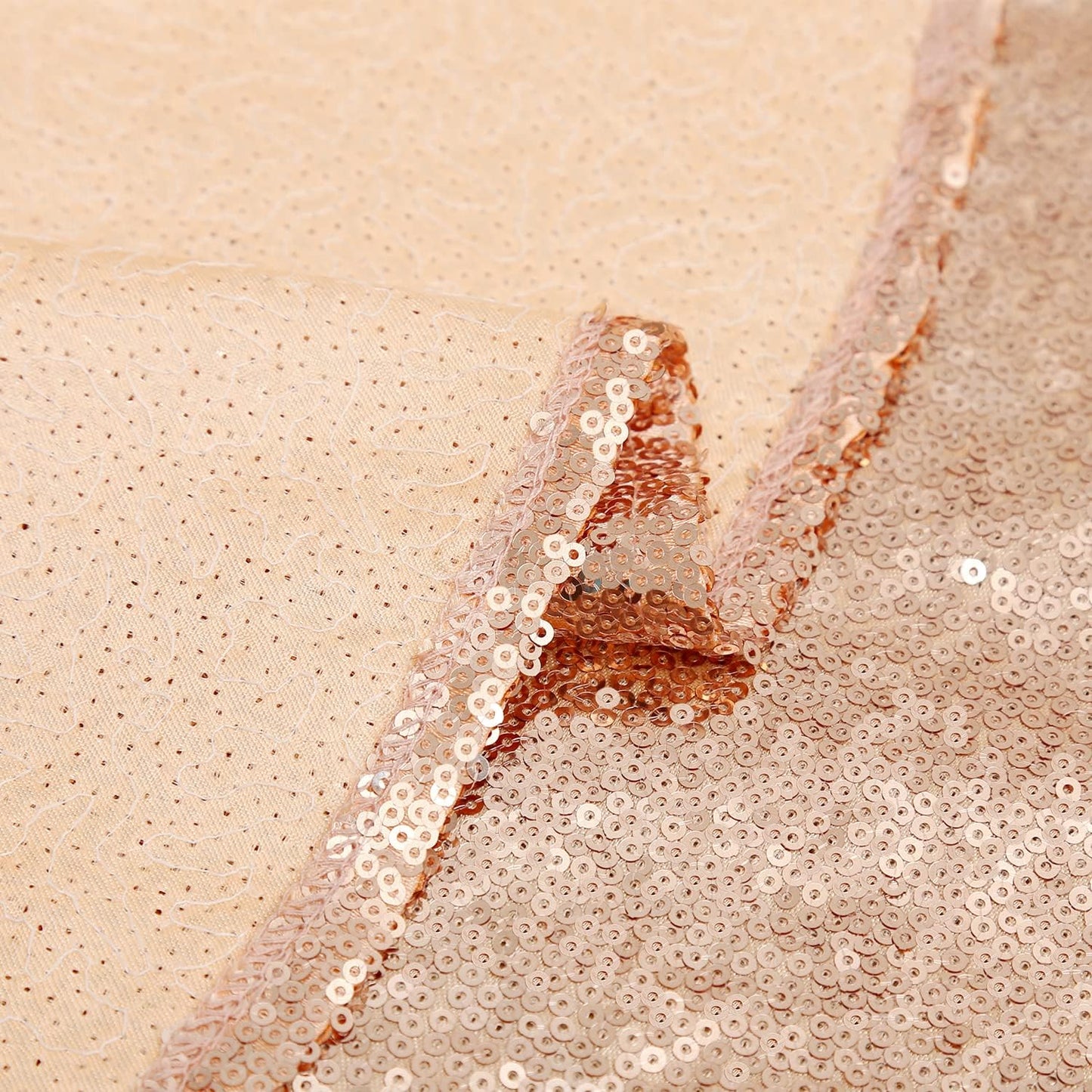Small Christmas Tree Skirt 36 Inch Rose Gold Tree Skirt Sequin Tree Skirt for Christmas Decorations