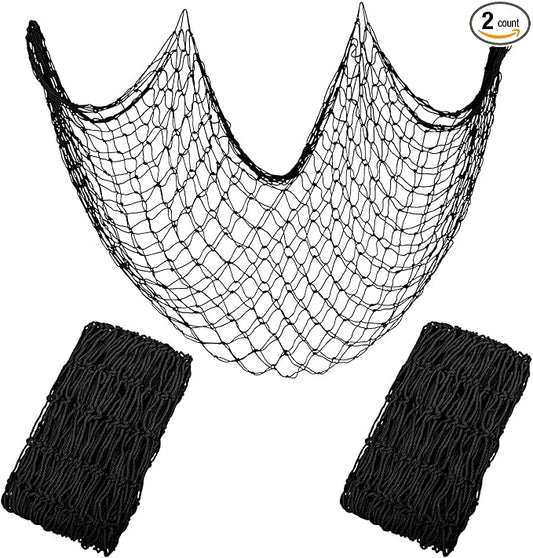 2 Pack Fish Net Decorations for Party