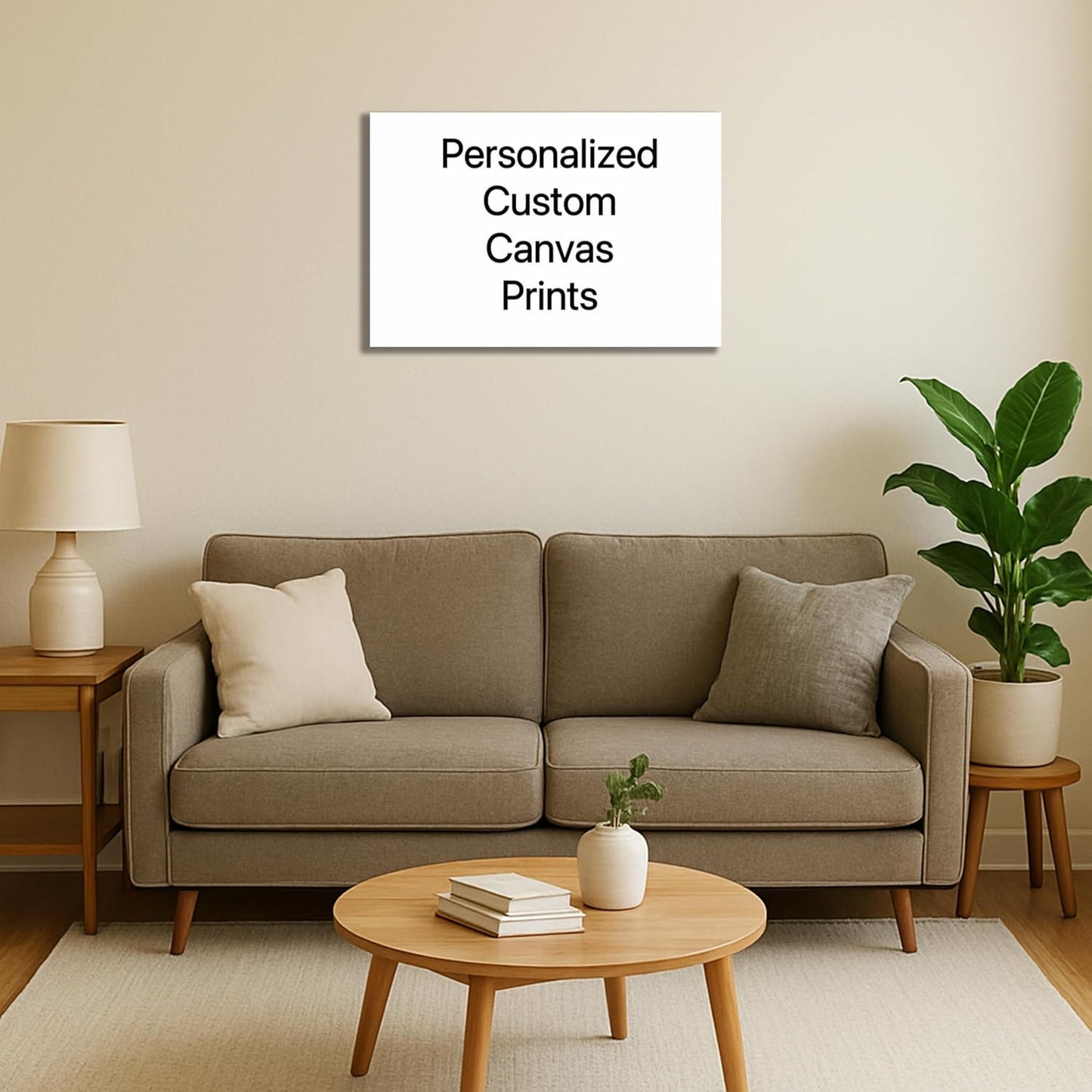 Personalized Custom Canvas Prints: 8L x 12W Framed Photo On Canvas Transform Your Photos into Stunning Wall Art Digitally Printed (8L x 12W, Framed)