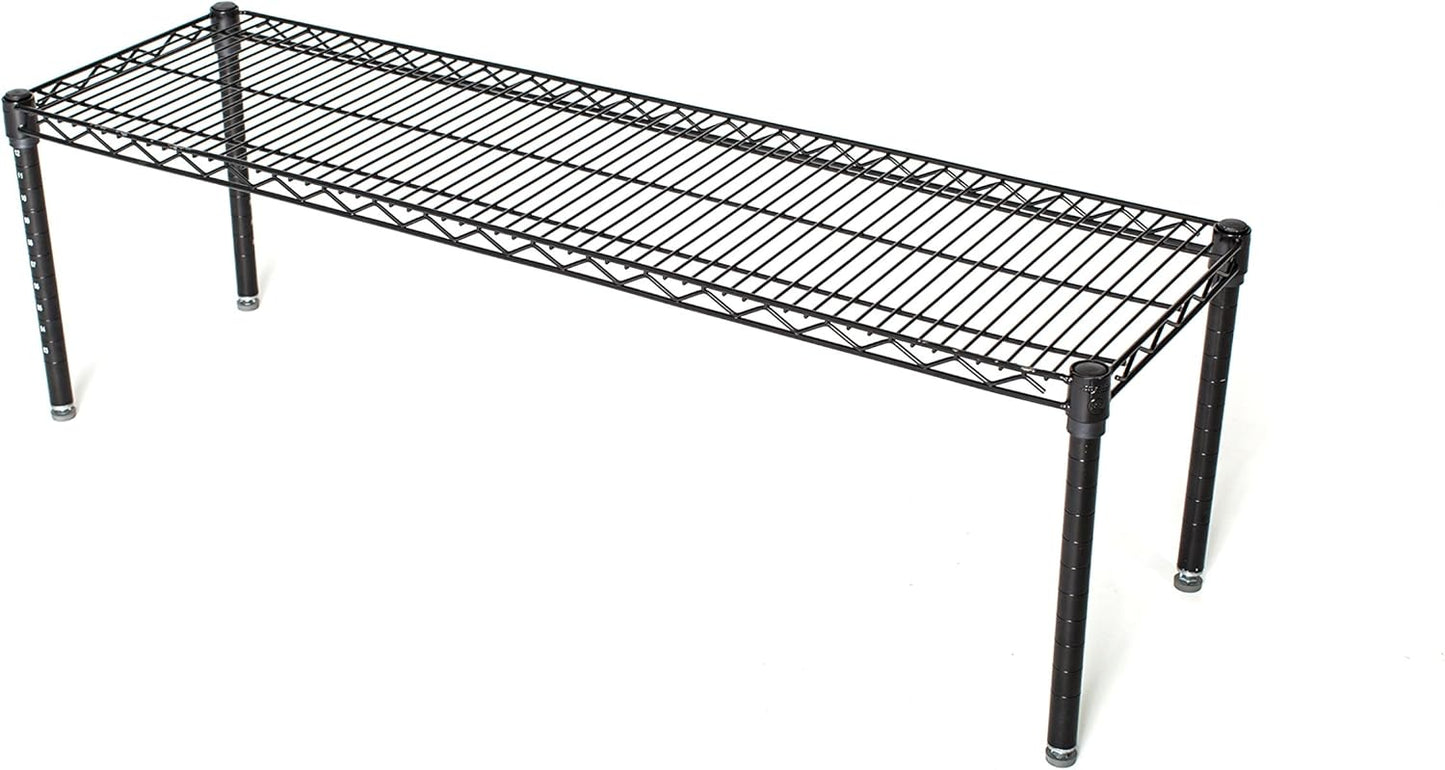 Omega Products Corporation 21" Deep x 42" Wide x 14" High Black Stationary Dunnage Rack
