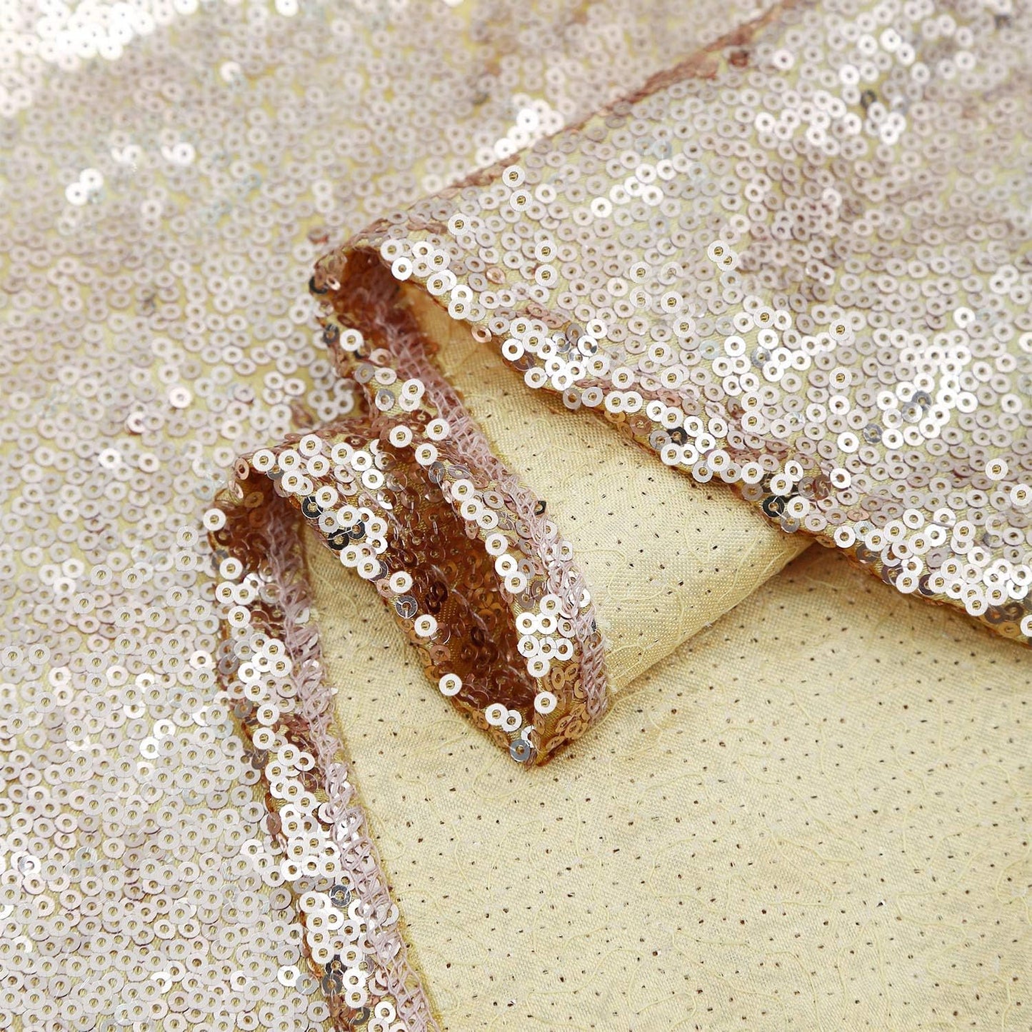 Christmas Tree Skirt 24 inch Champagne Gold Tree Skirt Small Sequin Tree Skirt for 4ft Christmas Tree Decorations