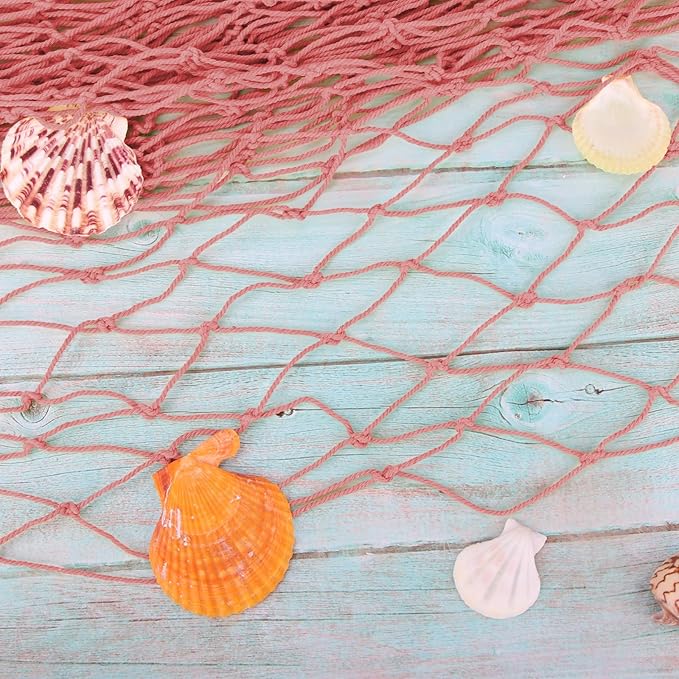 2 Pack Fish Net Decorations for Party