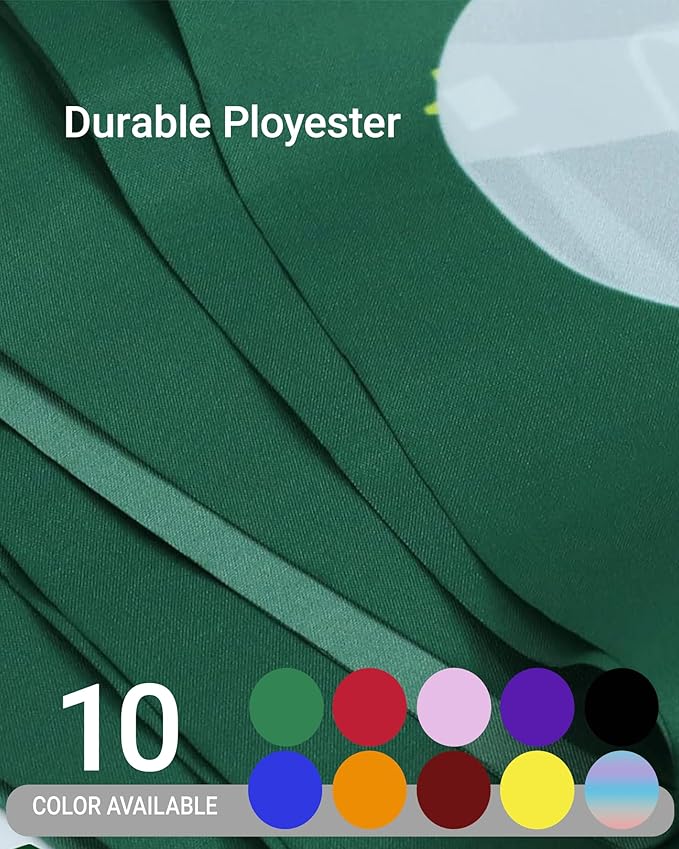 Class of 2026 Graduation Banner 5X6feet - Large CONGRATS GRAD Polyester Banner, Photo Backdrop & Wall Decor for Commencement Party Supplies, Green and White Graduation Party Decorations for High School & College