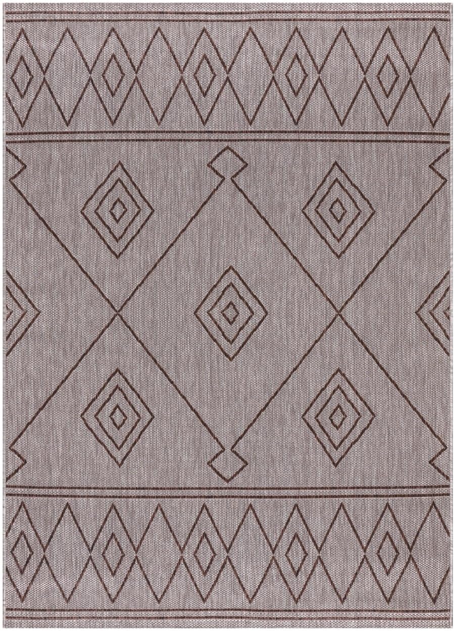 Keen Home Design Terrace Outdoor Throw Rug - 3x5 Washable Indoor/Outdoor Rug for Patio, Kitchen, Balcony, Beach, Garden, Deck and Porch, Size: 3'x5'