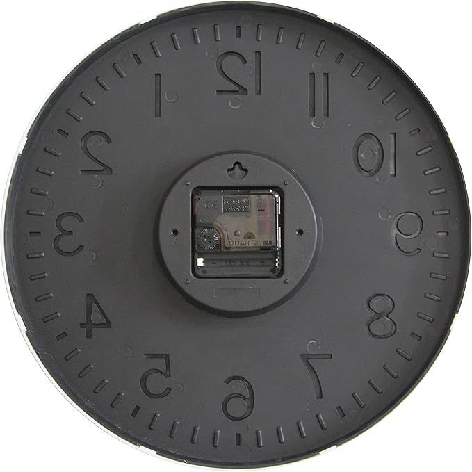 HZDHCLH Grey Wall Clock 12 Inch Silent Non Ticking Clock for Living Room Bedroom Kitchen Office Decor