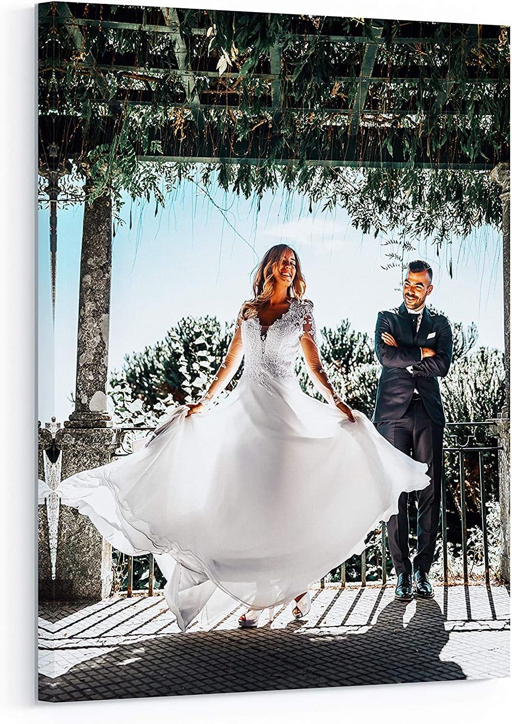Personalized Custom Canvas Prints: Photo On Canvas (Framed Canvas, 11x14) Transform Your Photos into Stunning Framed Wall Art Digitally Printed Photo To Canvas Ideal for Home Decor, Gifts Keepsakes.