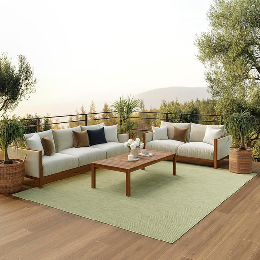 Nourison Home Home Positano 8' x 10' Fabric Green Area Rug
