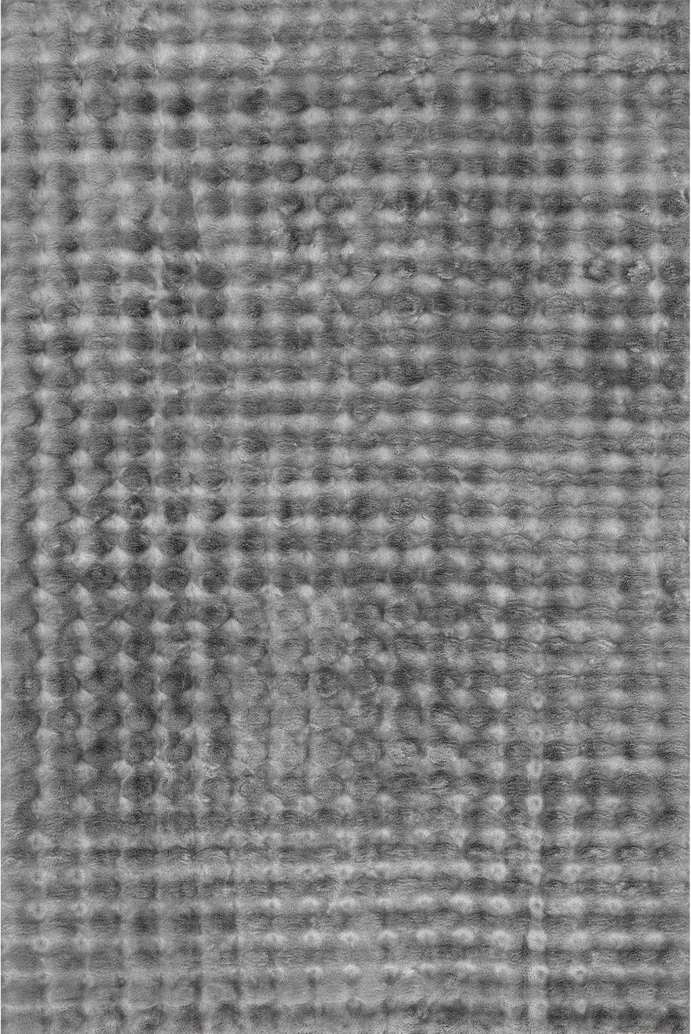 nuLOOM 5' x 8' Cozy Plush Area Rug, Machine Washable, Non-Slip, Soft Fluffy Shag Carpet for Living Room Bedroom Kids Room Nursery Home Decor, Jeni Dark Grey