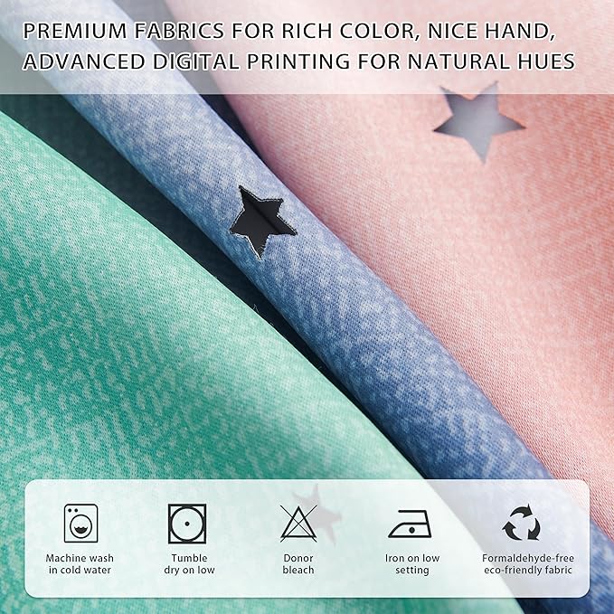 XiDi Pink Grey 84 inchs Long Curtains for Bedroom, Girls Room Wall Decoration Green Curtain, Nursery Curtains Room Darkening, Blackout Curtain 52 inches Wide 1 Panel