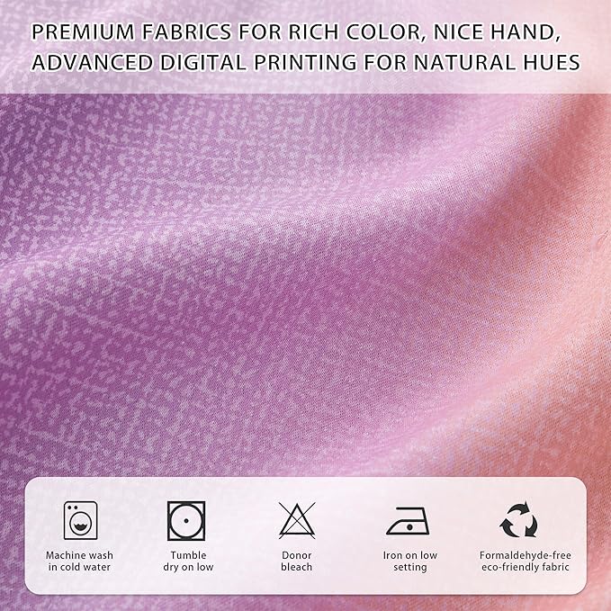 XiDi Girls Curtains for Bedroom 96 Inches Long 2 Panels Pink Yellow Purple Rainbow Blackout Curtains for Little Girl Kids Room Decor Living Room, Princess Unicorn Wall Decals Grommet Drapes 52x96