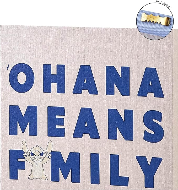 Disney Lilo & Stitch and Angel Canvas Wall Art – 4-Piece Set for Kids’ Room Décor, Each Print 12"x12", Colorful and Fun Artwork for Bedroom, Nursery, or Playroom