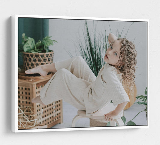 Personalized Custom Canvas Prints: Photo On Canvas (White, 24X32) Transform Your Photos into Stunning Framed Wall Art Digitally Printed Photo To Canvas Ideal for Home Decor, Gifts Keepsakes.
