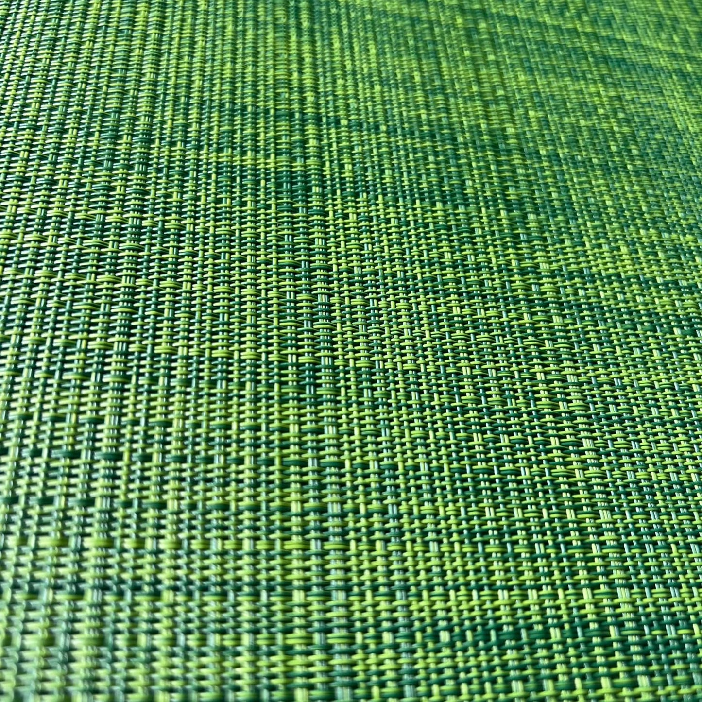 WAZAIGUR Placemats Set of 4 for Dining Table Heat-Resistant Washable Place Mats Woven Vinyl Kitchen Table Mats Easy to Clean,Hunter Green