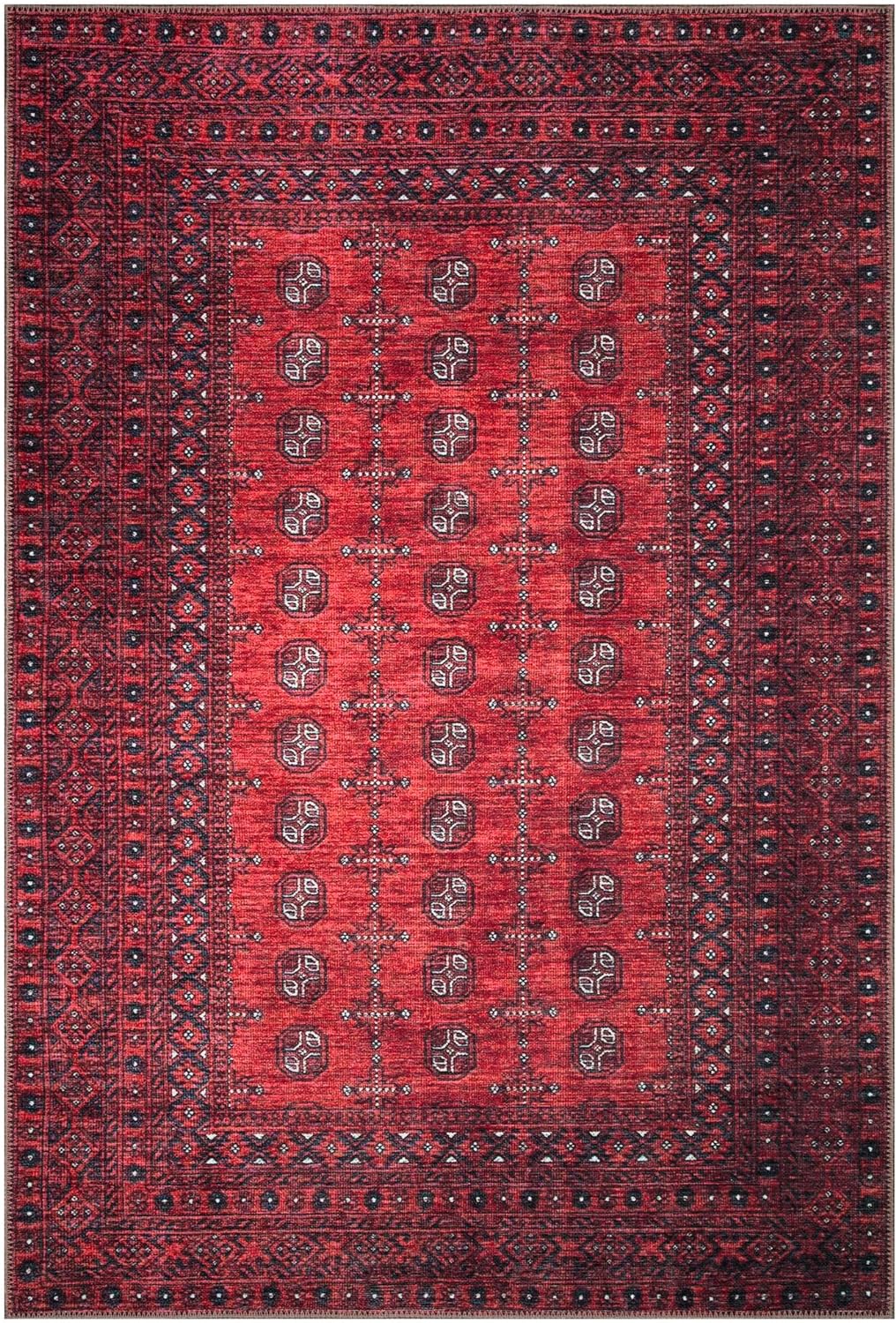 Keen Home Design 3x5 Rug - Machine Washable Entry Rug with Non-Slip Backing, Ideal for Enteryway, Kitchen, Bathroom, Laundry Room - Vintage, Easy Clean, Durable, Low Pile Rug - (3' x 5')