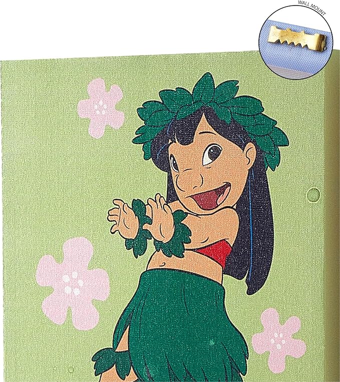 Disney Lilo & Stitch and Angel Canvas Wall Art – 4-Piece Set for Kids’ Room Décor, Each Print 12"x12", Colorful and Fun Artwork for Bedroom, Nursery, or Playroom