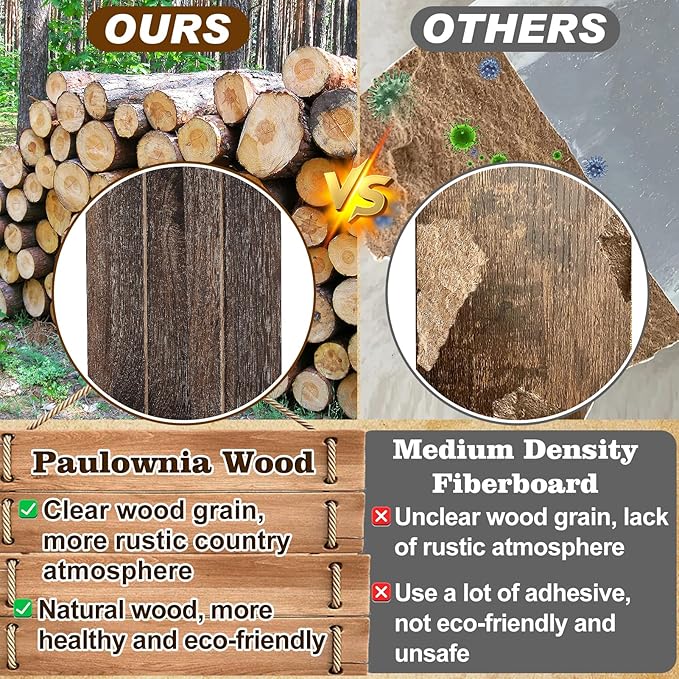 Farmhouse Wall Decor Candle Sconces - 2 Pcs Vintage Rustic Handmade Wooden Wall-Mount Candle Holders for Bedroom Living Room Bathroom Home Hanging Art Decorations Accessories Gifts, Brown