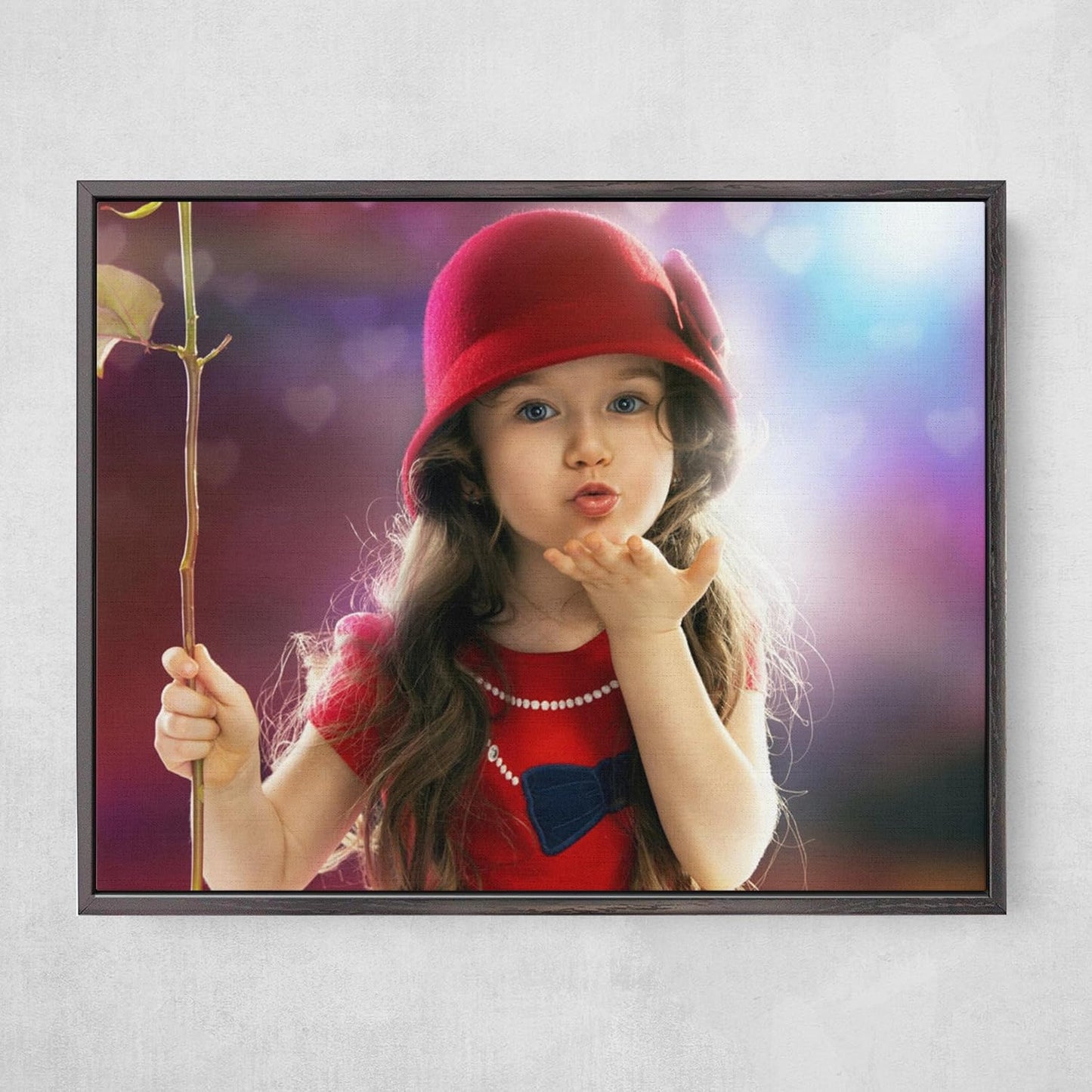 Personalized Custom Canvas Prints: Photo On Canvas (Black, 11x14) Transform Your Photos into Stunning Framed Wall Art Digitally Printed Photo To Canvas Ideal for Home Decor, Gifts Keepsakes.