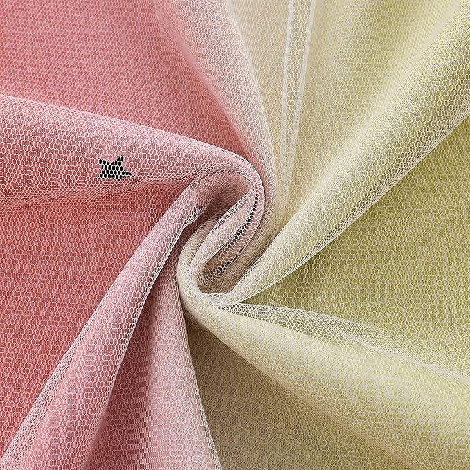 XiDi Pink Curtains for Bedroom Decor Blackout Curtains for Girl Room Rainbow Curtains for Kids Room Unicorn Wall Decals Purple Curtains Yellow 52X72 Inch Long 1 Panel