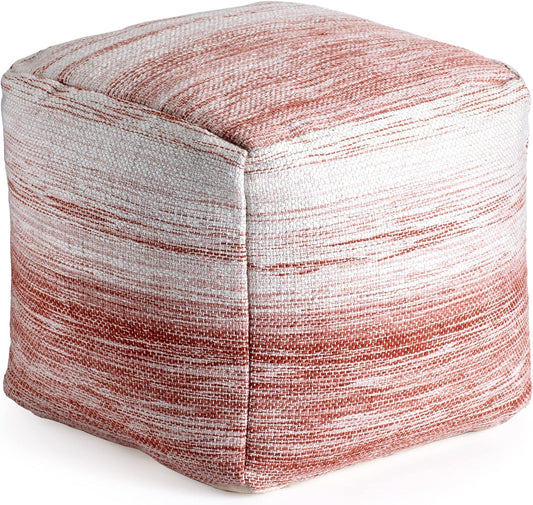 Anji Mountain 20"x20"x20" Handmade & Handcrafted Ottoman Pouf Comfortable Pouf Ottoman Foot Rest & Home Décor Accent for Living Room, Bedroom, Nursery, Kids Room, Patio