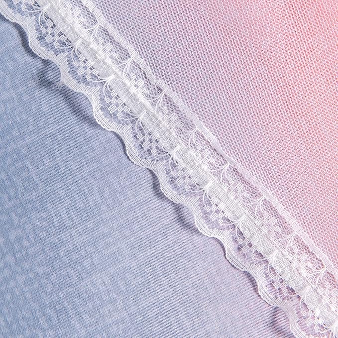 XiDi Curtains for Bedroom Decor, Rainbow GreyPinkPu-34-54