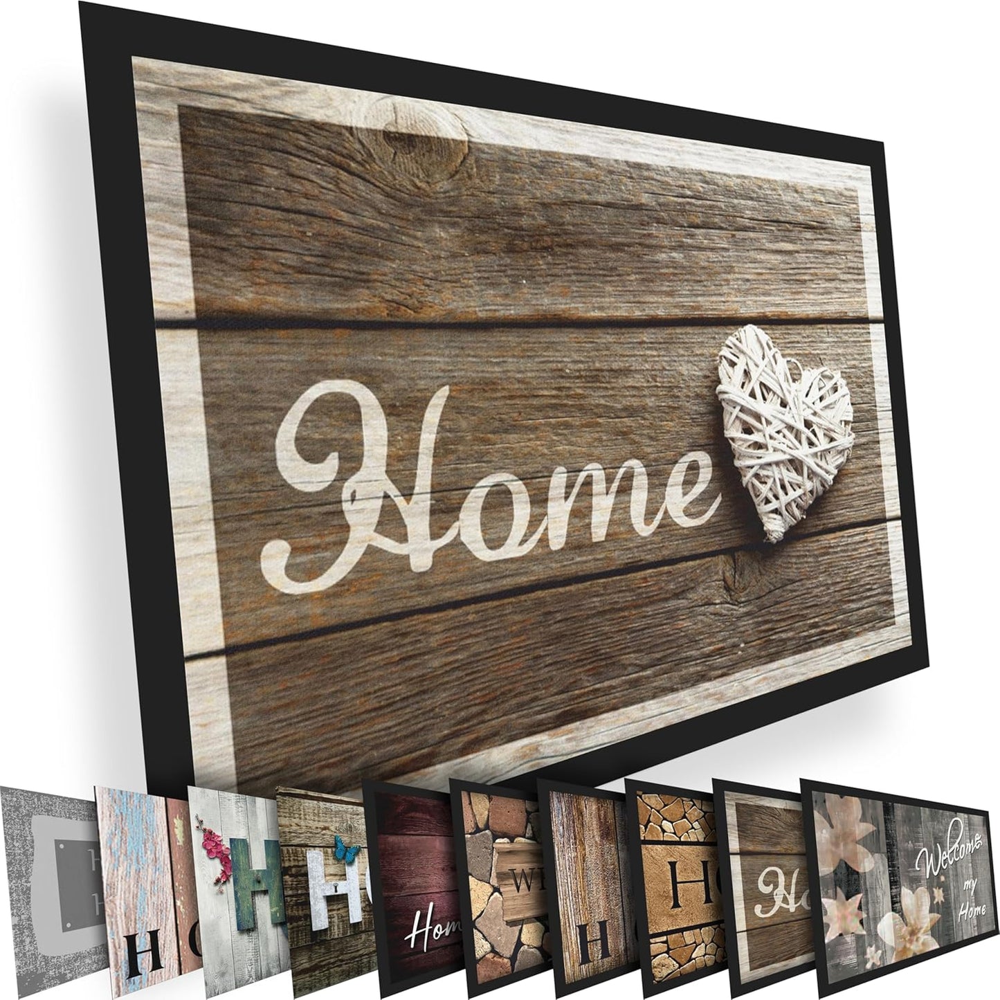 Floor Mat - for Indoor and Outdoor Use - Doormat - Non-Slip - Front Door Shoe Scraper - Size: 17x29