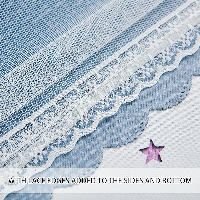 XiDi Purple Grey Curtains for Kids Bedroom, Princess Room Decor Green Curtain, Cute Curtains Blackout, Curtains Girls Bedroom 63 inchs Long 34 inches Wide 1 Panel