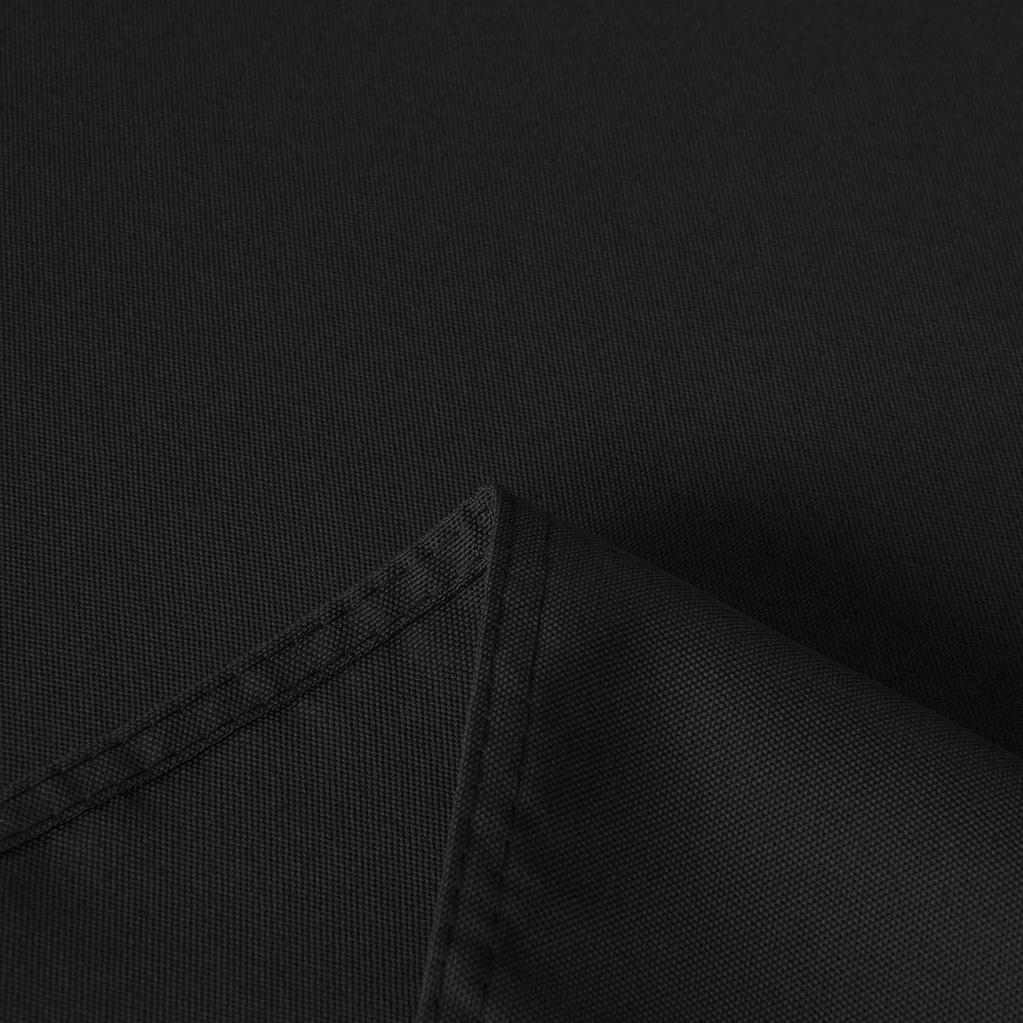 sancua Square Tablecloth - 60 x 60 Inch - Water Resistant Spill Proof Washable Polyester Table Cloth, Decorative Fabric Table Cover for Dining Tables, Buffet Parties and Camping, Black