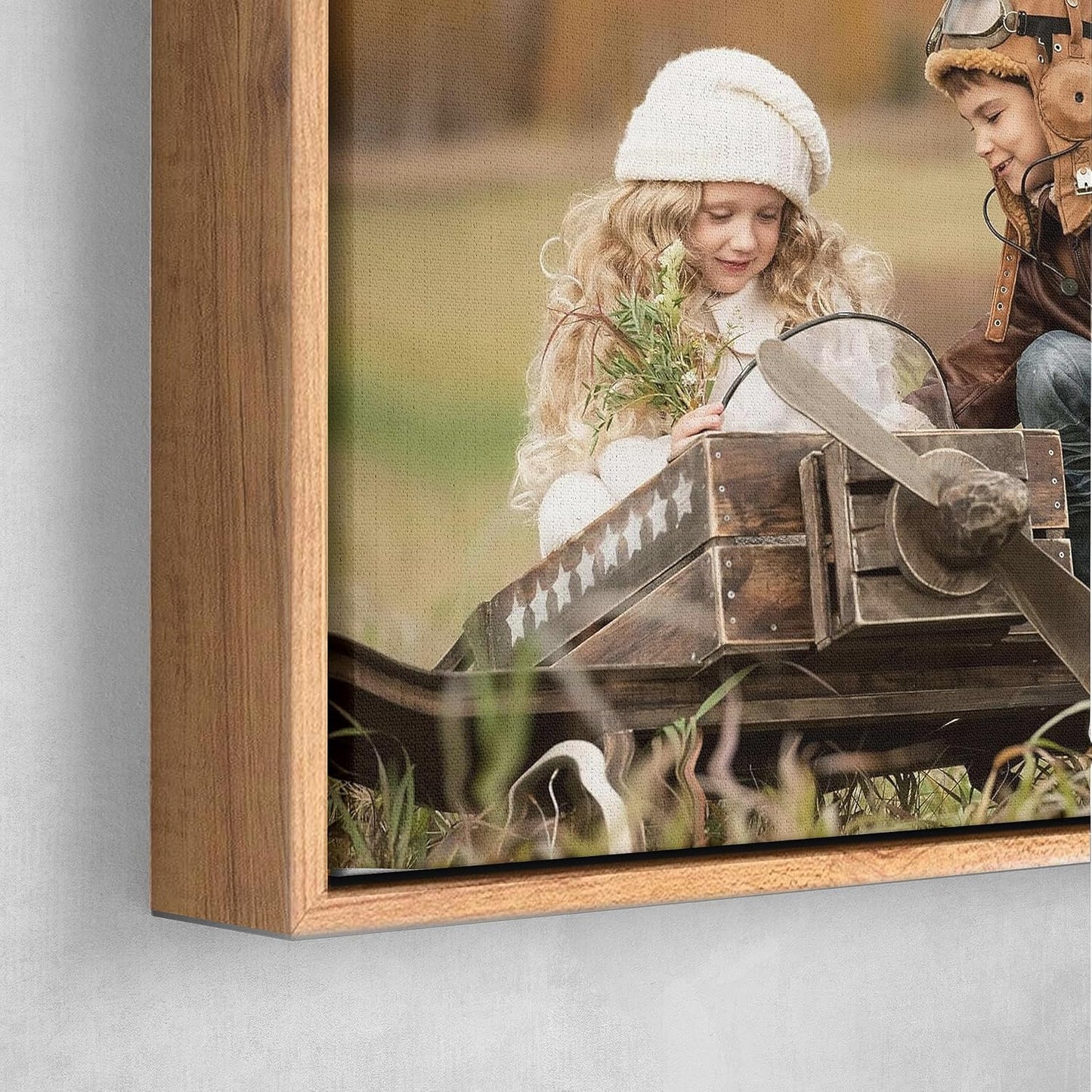 Personalized Custom Canvas Prints: Photo On Canvas (Light Brown, 8x10) Transform Your Photos into Stunning Framed Wall Art Digitally Printed Photo To Canvas Ideal for Home Decor, Gifts Keepsakes.