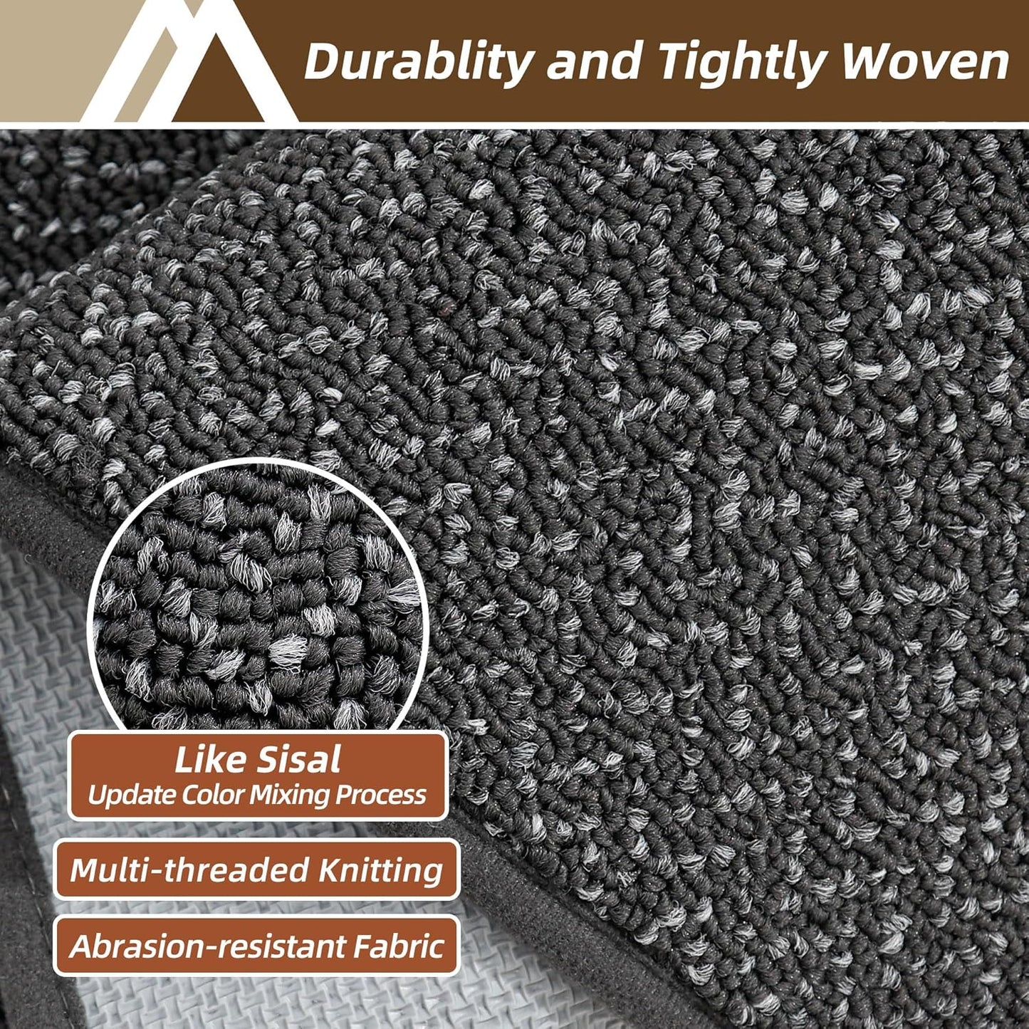 COSY HOMEER-Door-Mat 24"x36" Non Slip Absorbent Entryway Rugs Dirt Trapper Doormats Washable Entrance Mats Low Pile Welcome Floor Mat for Front Back Door and Entry Mats,Dark Grey