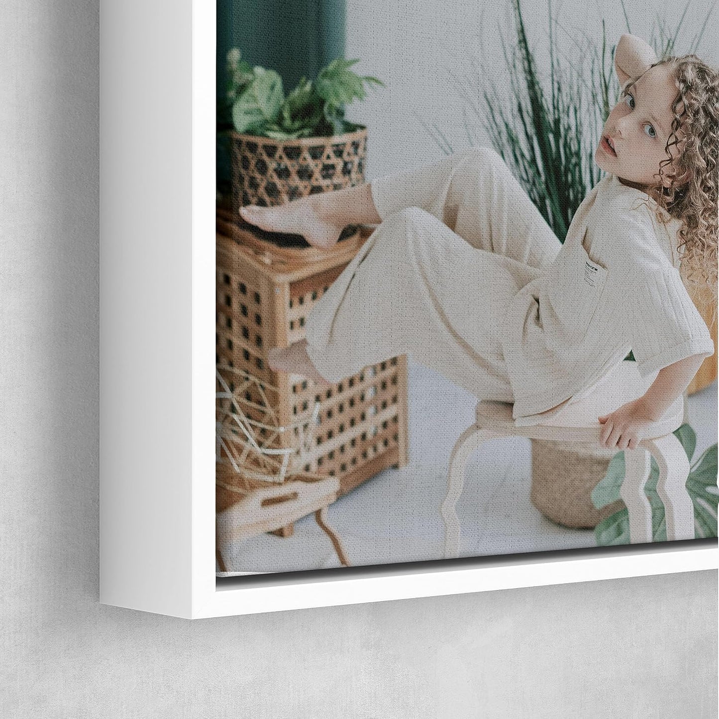 Personalized Custom Canvas Prints: Photo On Canvas (White, 20x20) Transform Your Photos into Stunning Framed Wall Art Digitally Printed Photo To Canvas Ideal for Home Decor, Gifts Keepsakes.