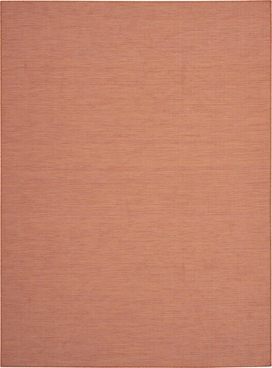 Nourison Home Positano Indoor/Outdoor Terracotta 10' x 14' Area Rug, Easy Cleaning, Non Shedding, Bed Room, Living Room, Dining Room, Backyard, Deck, Patio (10x14)
