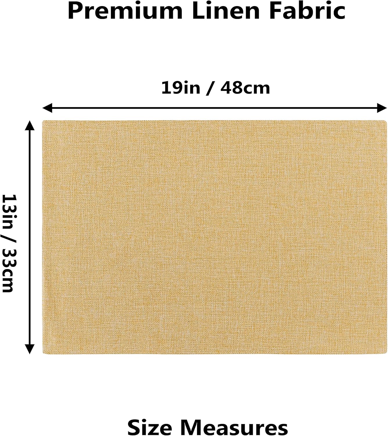 Home Brilliant Dining Placemats Set of 6 Heat Resistant Dining Table Place Mats for Kitchen Table for Placemats Decoration for Dinner Summer Fall Decor, 13 x 19 inches, Yellow