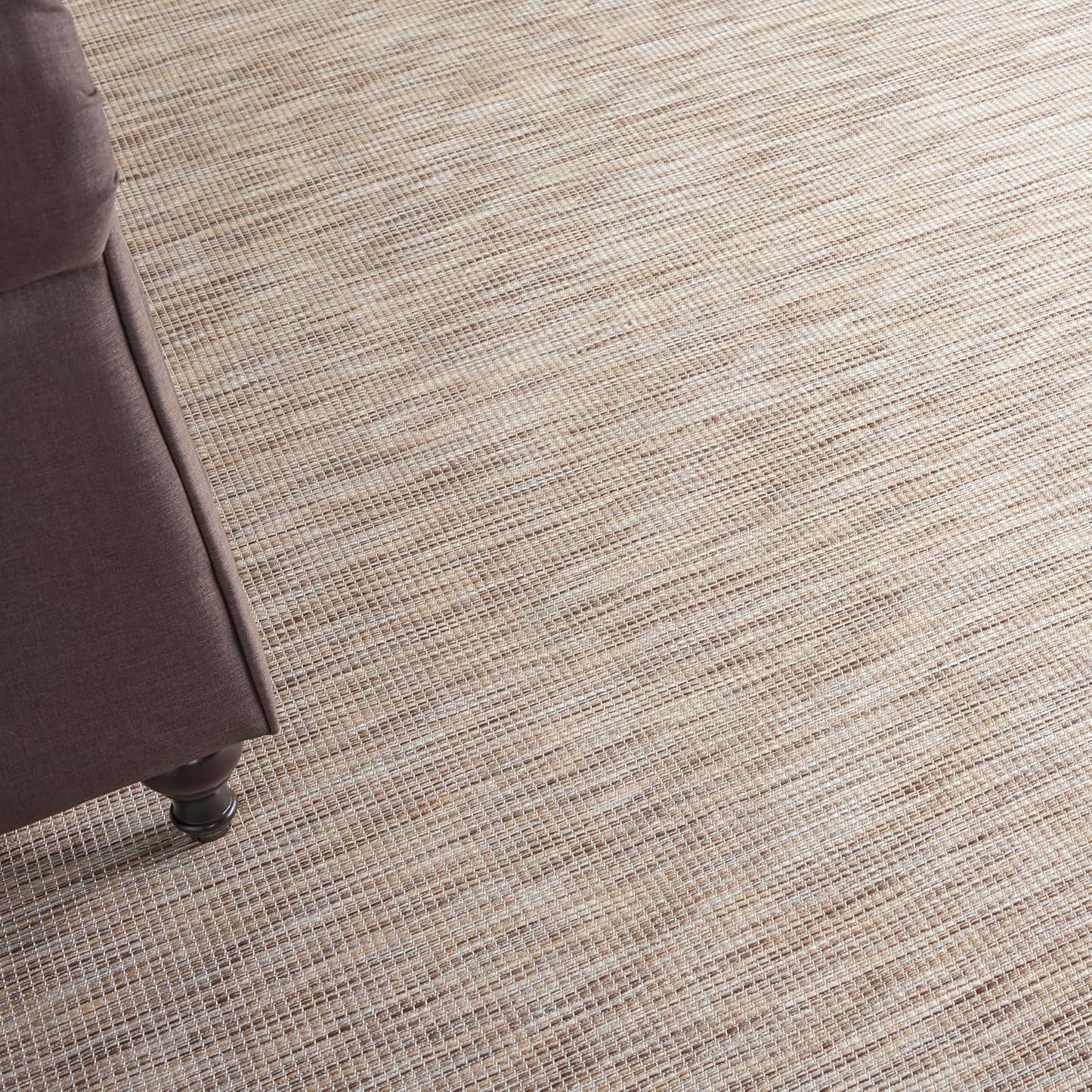 Nourison Positano Indoor-Outdoor Beige 9' x 12' Area Rug, Easy Cleaning, Non Shedding, Bed Room, Living Room, Dining Room, Backyard, Deck, Patio (9x12)