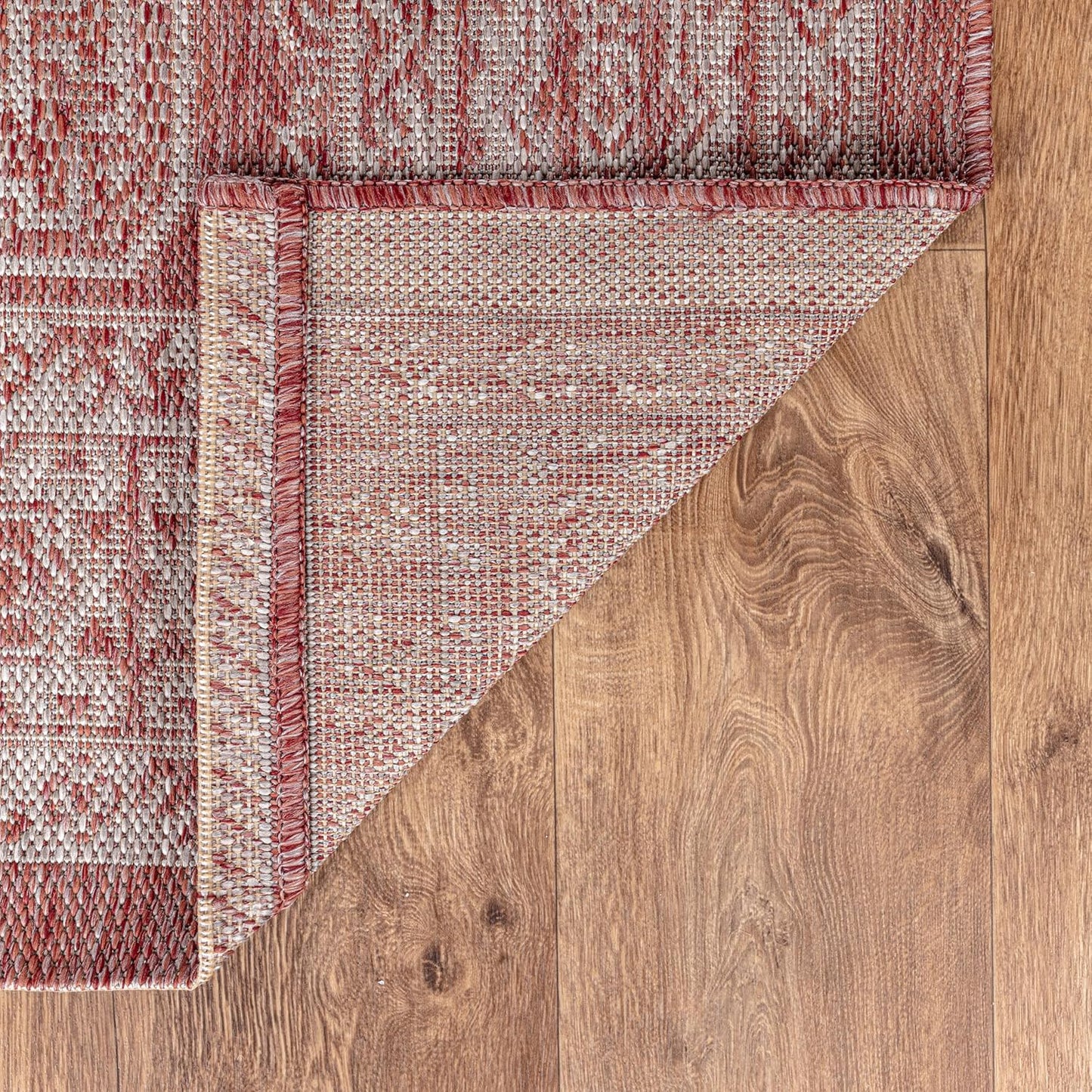 Keen Home Design Terrace Outdoor Area Rug - 5x8 Washable Indoor/Outdoor Rug for Patio, Kitchen, Balcony, Beach, Garden, Deck and Porch, Size: 5'3"x7'7"