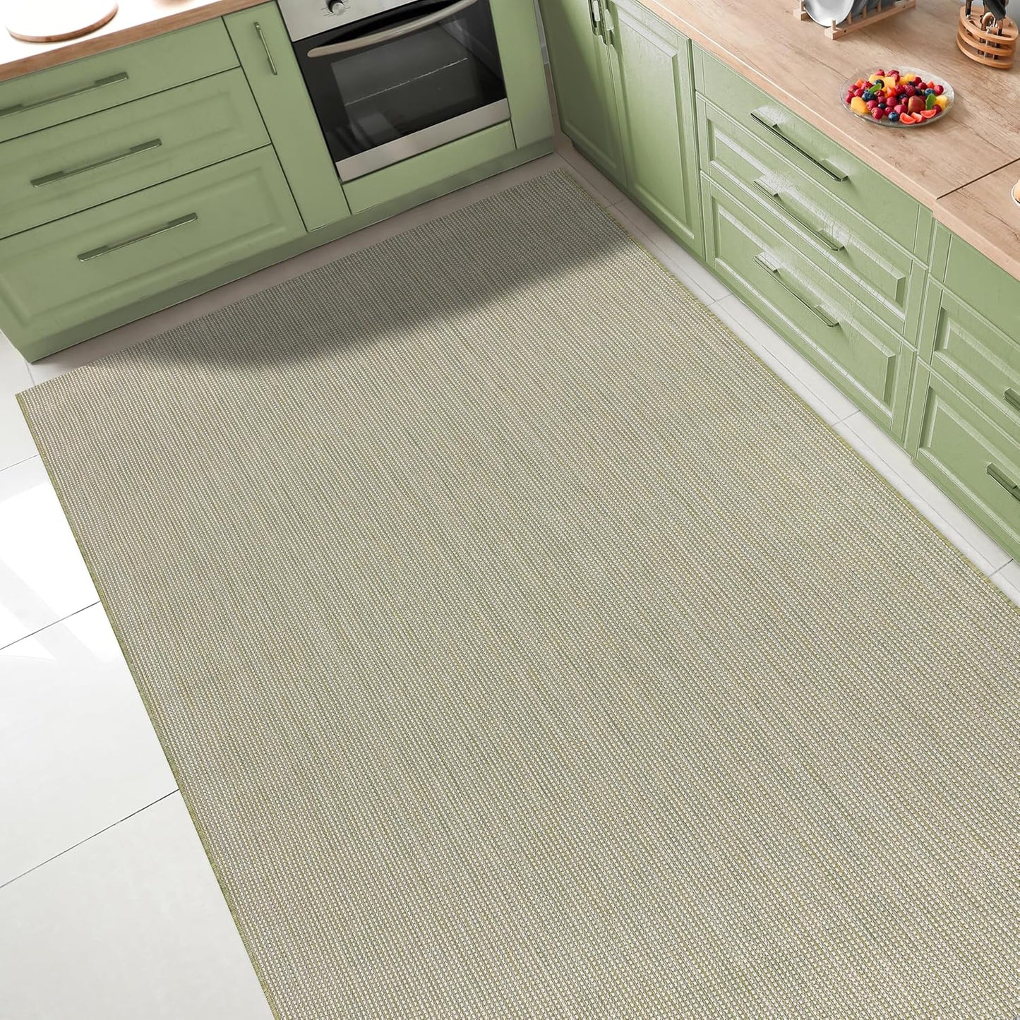 Keen Home Design Terrace Outdoor Area Rug - 4x6 Washable Indoor/Outdoor Rug for Patio, Kitchen, Balcony, Beach, Garden, Deck and Porch, Size: 3'10"x5'7"
