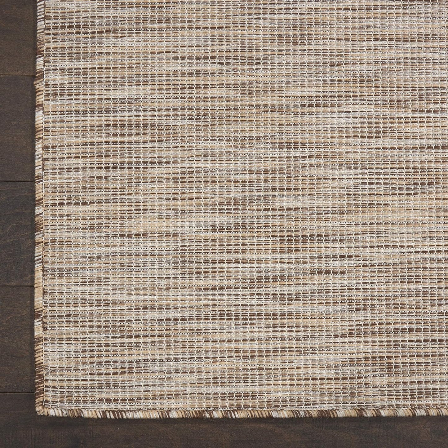 Nourison Home Positano 8' x Round Beige Fabric Modern Area Rug (8' Round)